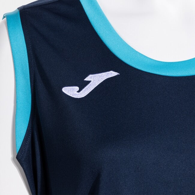 FINAL BASKET II SLEEVELESS SHIRT DARK NAVY FLUOR TURQUOISE DARK NAVY TURQUESA