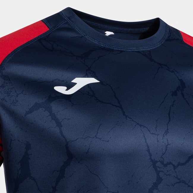PERFORMANCE HANDBALL SHORT SLEEVE T-SHIRT NAVY BLUE RED NAVY-RED
