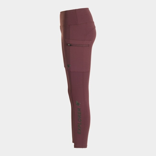 EXPLORER LONG TIGHTS BURGUNDY BURGUNDY