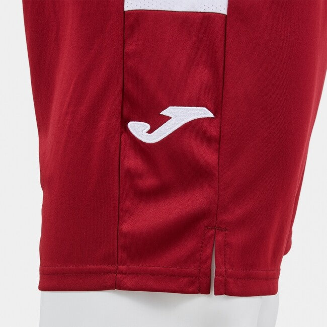 GAME SHORT BURGUNDY WHITE BURGUNDY