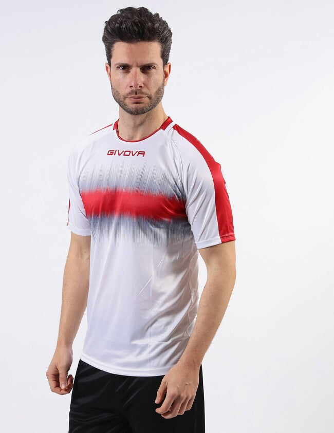 SHIRT RADIO INTERLOCK ROSSO/BIANCO