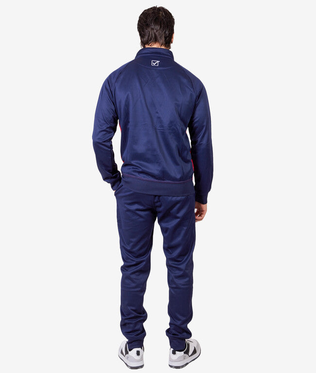 TUTA CUBA POLARFLEECE ROSSO/BLU