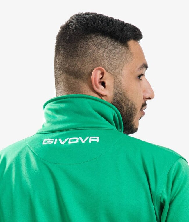 TUTA GIVOVA ONE FULL ZIP POLARFLEECE VERDE/NERO