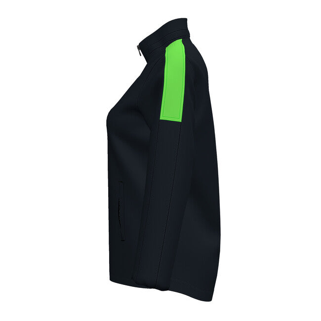 RAINJACKET TRIVOR NEGRO-VERDE FLUOR