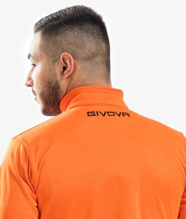 TUTA GIVOVA ONE FULL ZIP POLARFLEECE ARANCIO/NERO