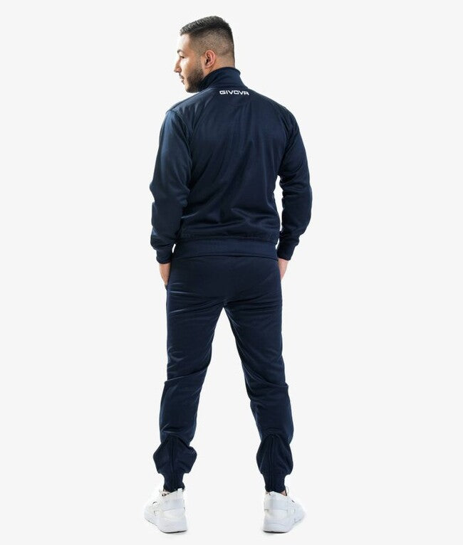 TUTA GIVOVA ONE FULL ZIP POLARFLEECE BLU/BIANCO