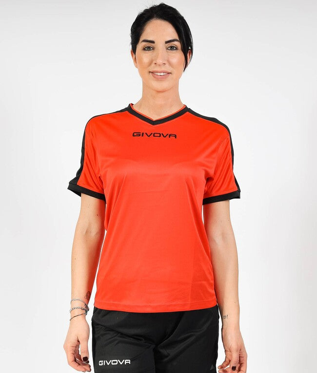SHIRT REVOLUTION INTERLOCK ARANCIO/NERO
