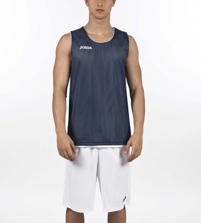 REVERSIBLET-SHIRT ARO NAVY-WHITE SLEEVELESS NAVY
