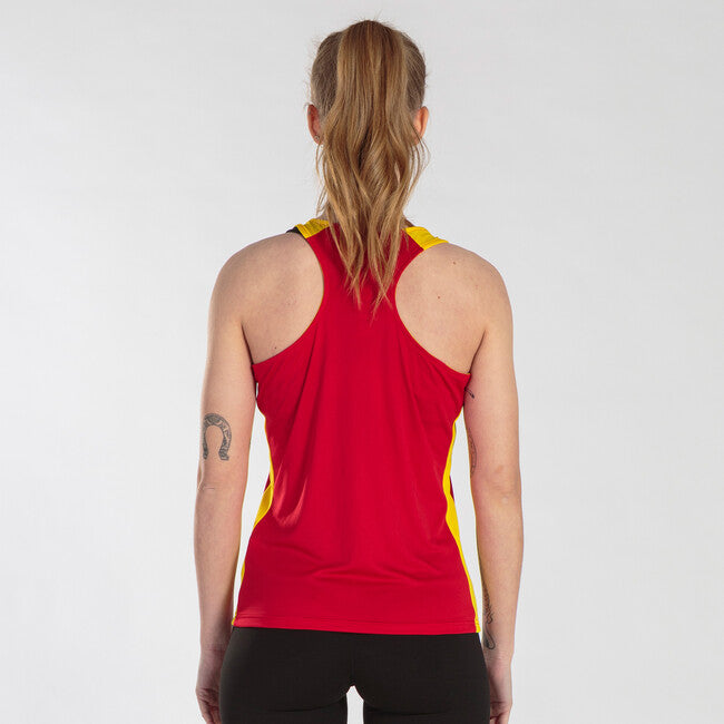 T-SHIRT RECORD II RED-YELLOW