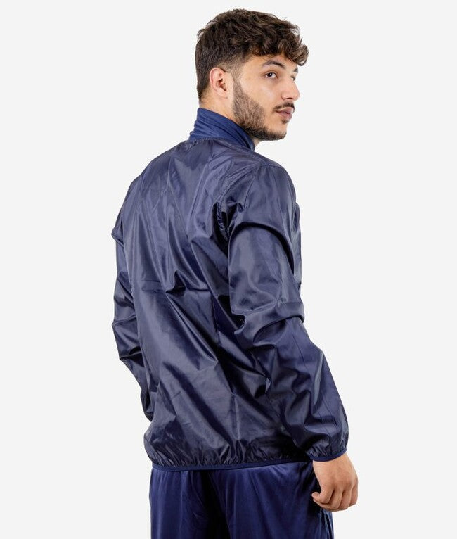 RAIN JACKET COLLO COSTINA BLU