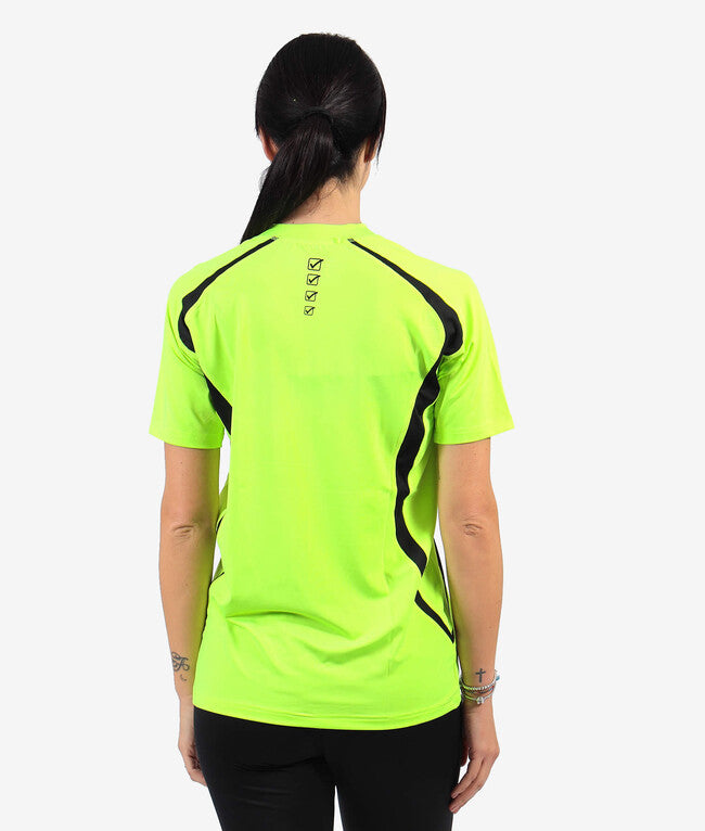 RUNNING SHIRT GIALLO FLUO/NERO