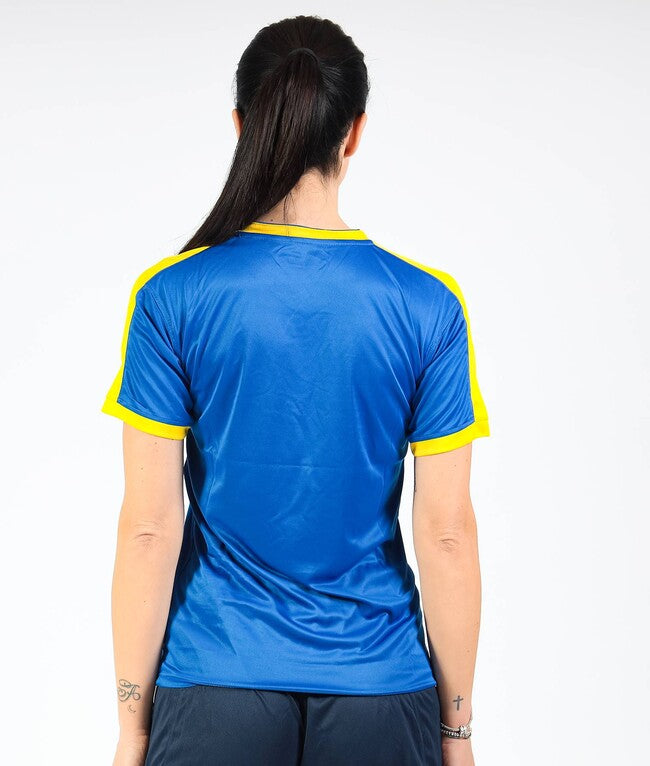 SHIRT REVOLUTION INTERLOCK AZZURRO/GIALLO