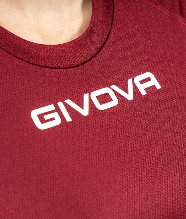 SHIRT GIVOVA ONE MICROFORATA GRANATA