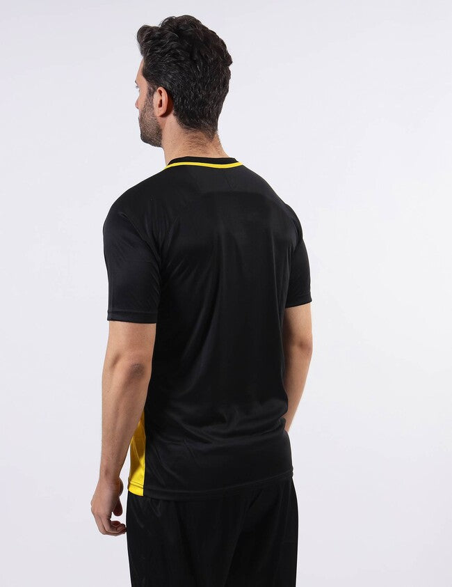 SHIRT STRIPE  M/C INTERLOCK GIALLO/NERO