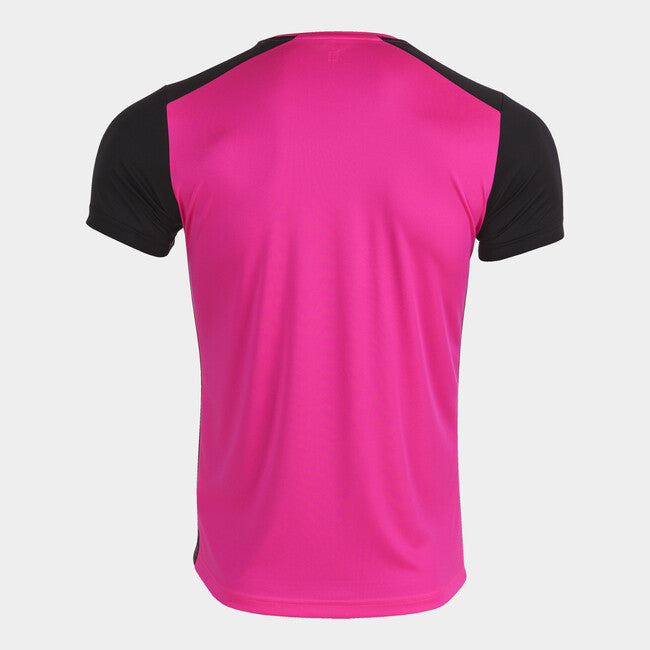 T-SHIRT RECORD II ROSA FLÚOR-NEGRO