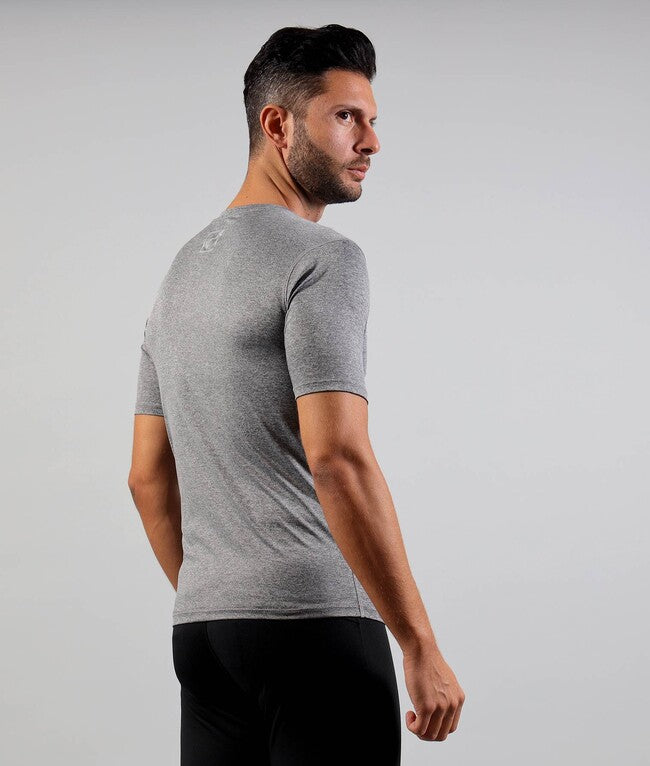 CORPUS 2 MAGLIA INTIMA  ELASTICA M/C GRIGIO SCURO MELANGE