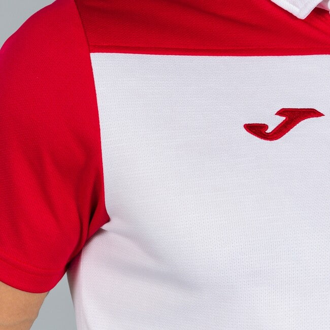 COMBI POLO SHIRT WHITE-RED S/S WHITE-RED