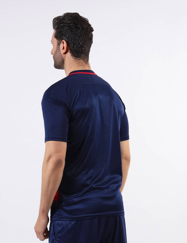 SHIRT ART INTERLOCK M/C ROSSO/BLU