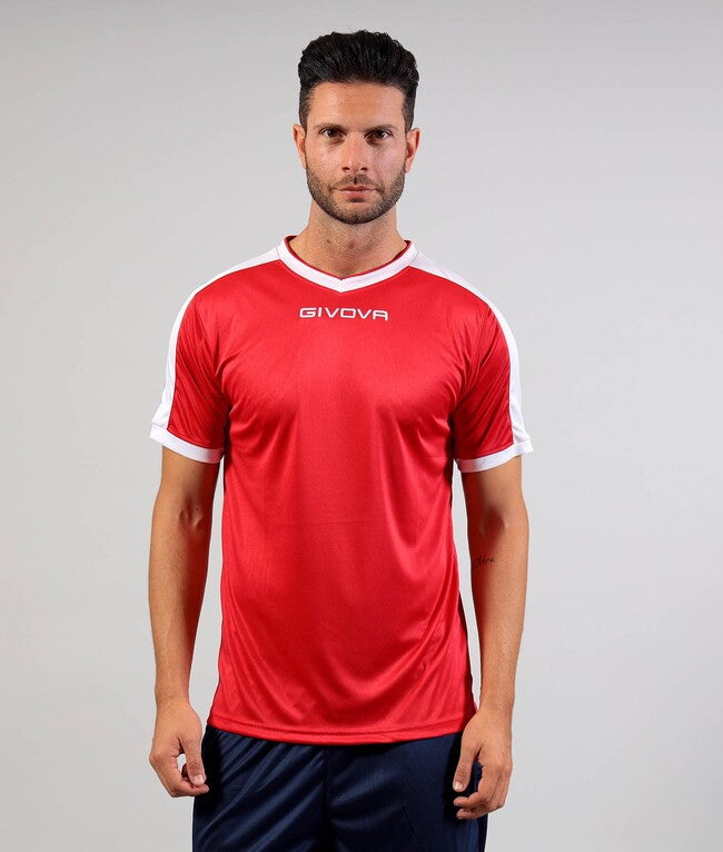 SHIRT REVOLUTION INTERLOCK ROSSO/BIANCO