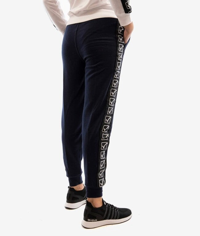 PANTALONE TERRY BAND BLU