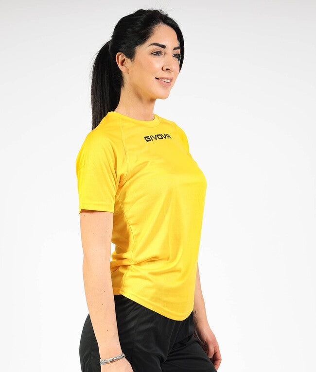 SHIRT GIVOVA ONE MICROFORATA GIALLO