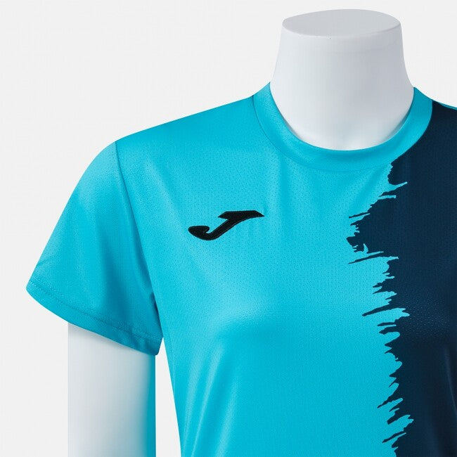 CITY III SHORT SLEEVE T-SHIRT FLUOR TURQUOISE DARK NAVY FLUOR TURQUOISE