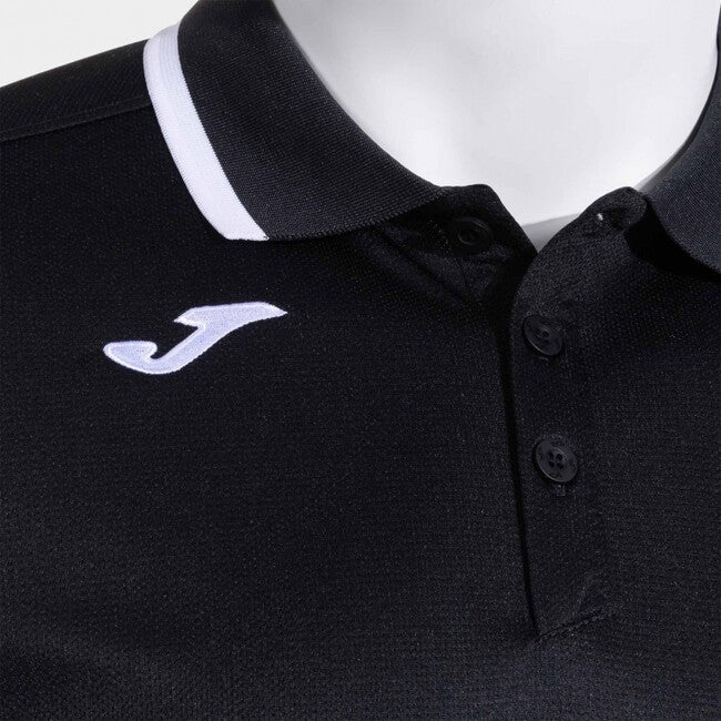 COMBI PREMIUM SHORT SLEEVE POLO BLACK WHITE BLACK-WHITE