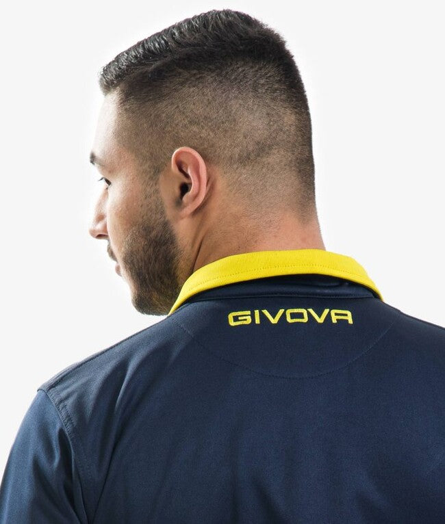 TUTA GIVOVA ONE FULL ZIP POLARFLEECE BLU/GIALLO