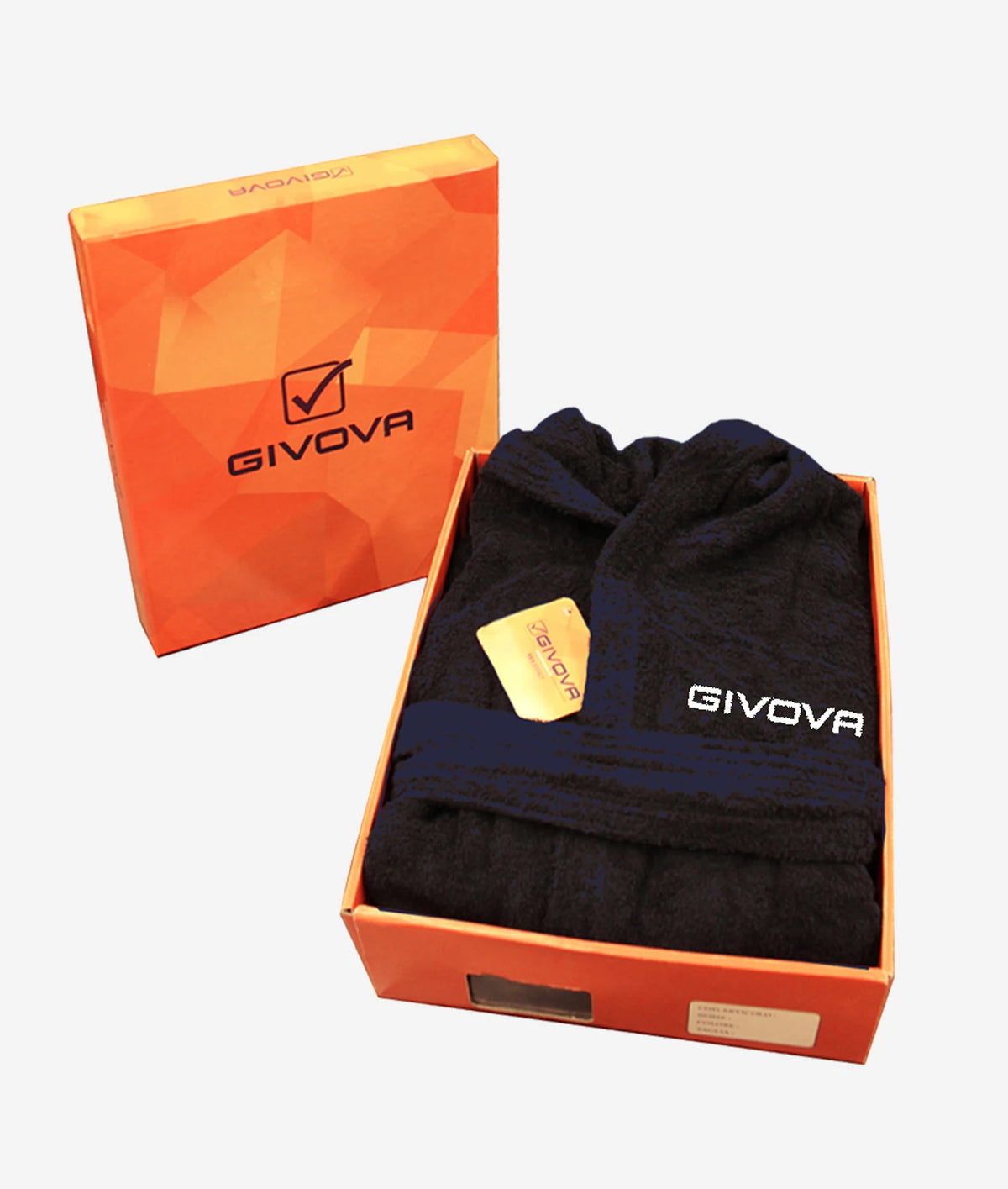 Халат ACCAPPATOIO SCATOLATO 100% COTTON SPUGNA синьо