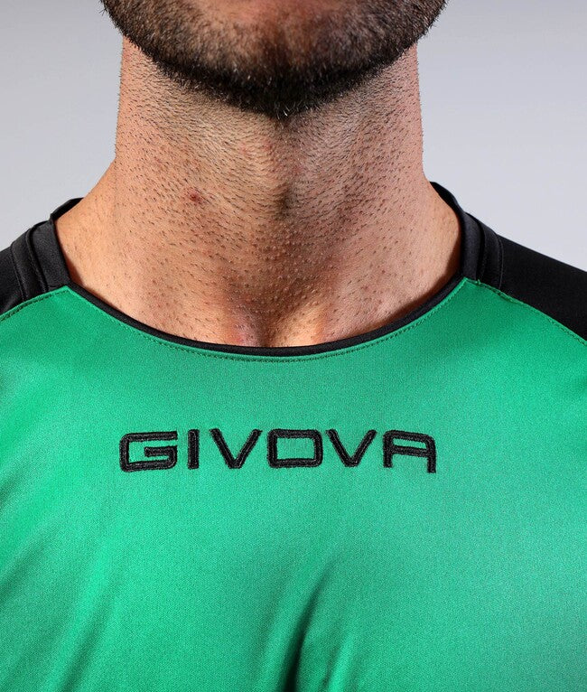 SHIRT CAPO INTERLOCK VERDE/NERO