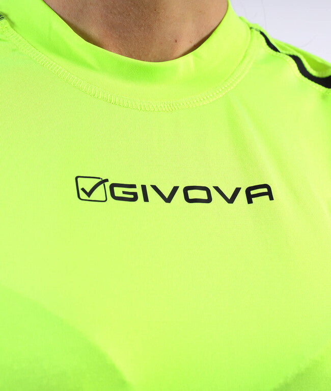 RUNNING SHIRT GIALLO FLUO/NERO