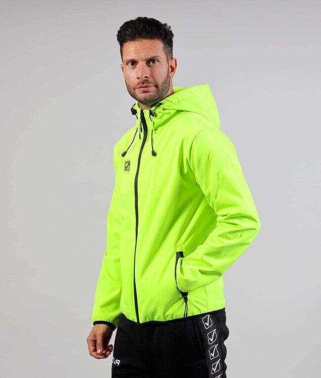 GIUBBOTTO SOFT SHELL GIALLO FLUO/NERO