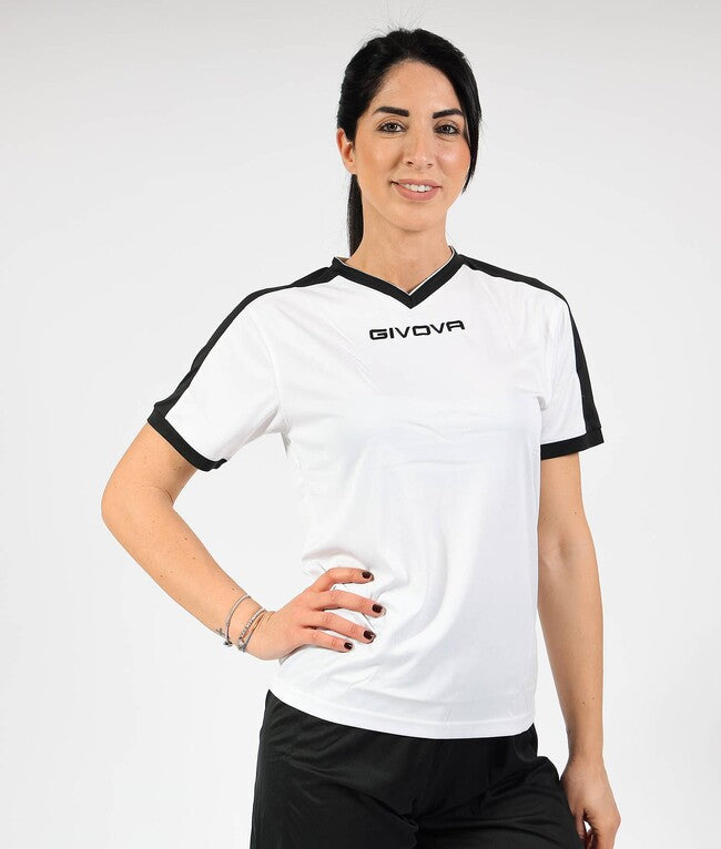 SHIRT REVOLUTION INTERLOCK BIANCO/NERO