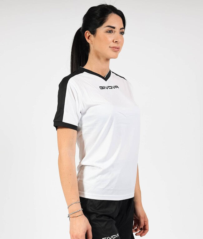 SHIRT REVOLUTION INTERLOCK BIANCO/NERO