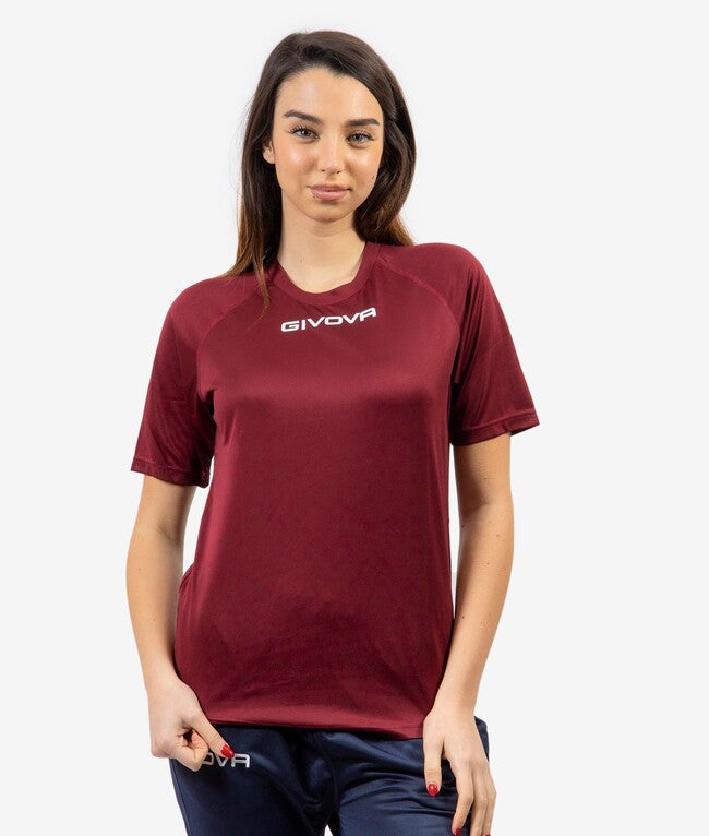 SHIRT GIVOVA ONE MICROFORATA GRANATA
