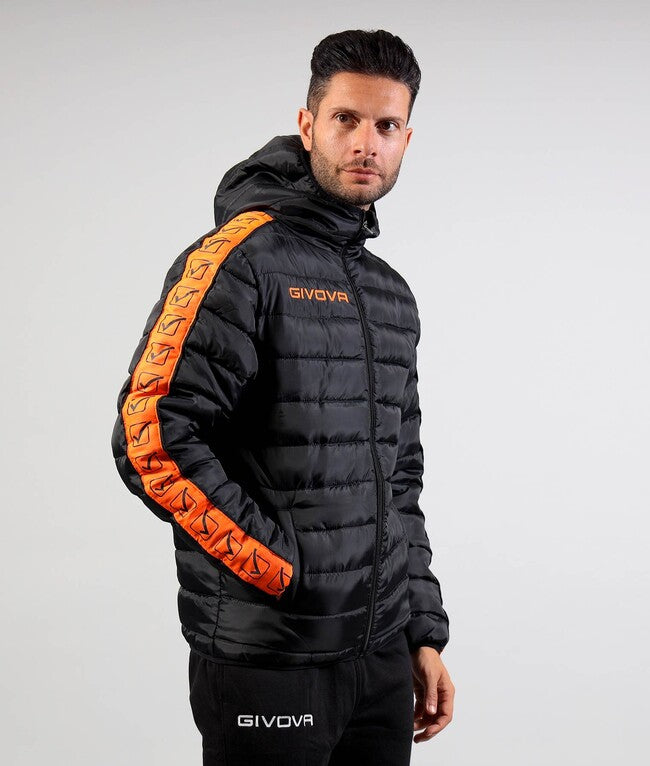 GIUBBOTTO OLANDA BAND NERO/ARANCIO FLUO