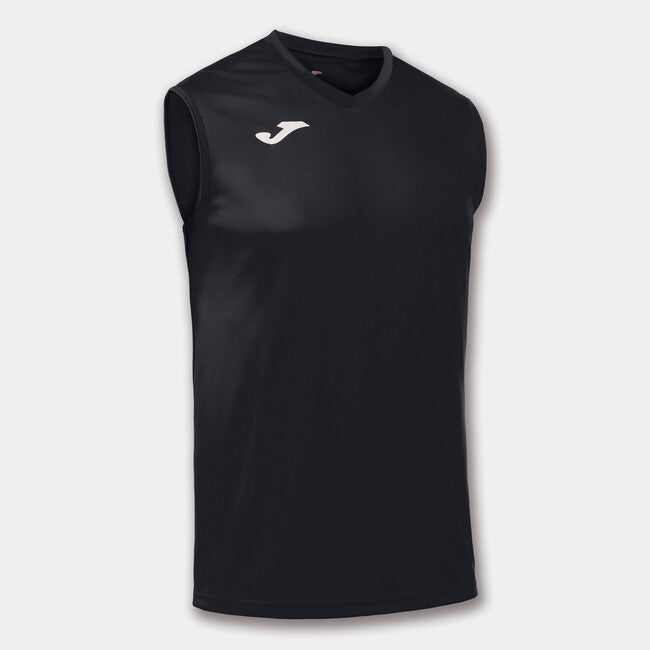SLEEVELESS T-SHIRT COMBI BLACK BLACK