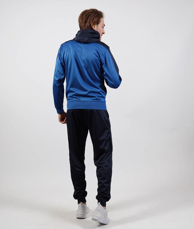 TUTA ROMA CON CAPPUCCIO POLARFLEECE AZZURRO/BLU