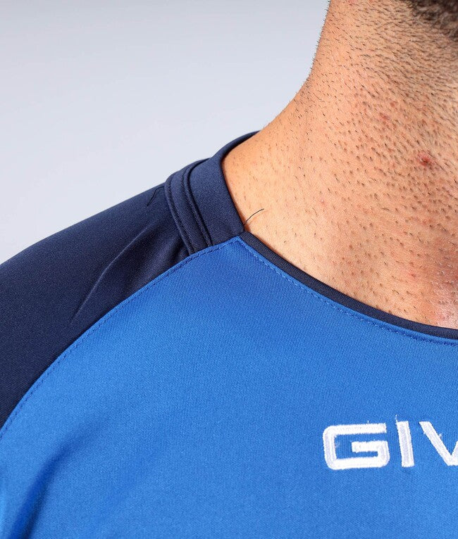 SHIRT CAPO INTERLOCK AZZURRO/BLU