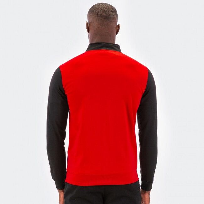 SWEATSHIRT WITH ZIP WINNER RED-BLACK RED-BLACK