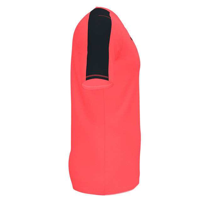 ACADEMY SHORT SLEEVE T-SHIRT FLUOR CORAL-BLACK CORAL