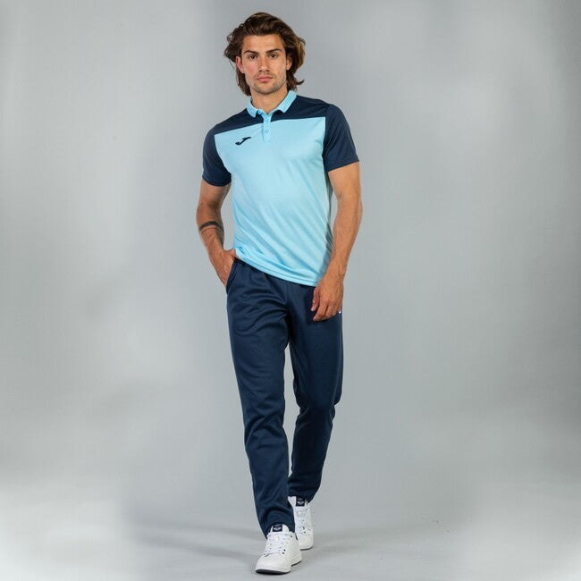 COMBI POLO SHIRT LIGHT BLUE-NAVY S/S SKY BLUE-NAVY