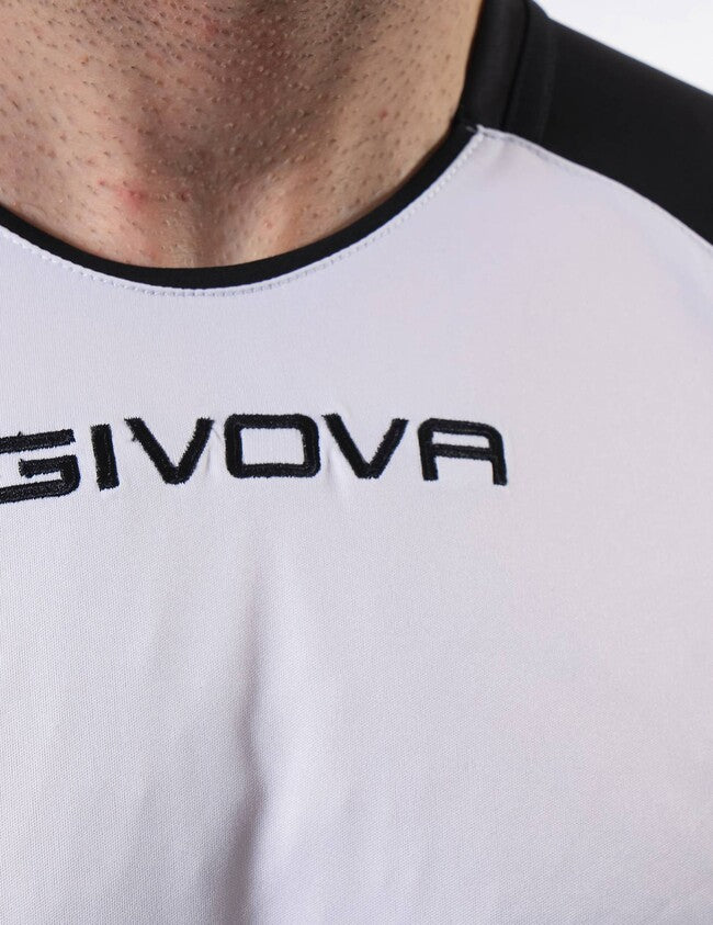 SHIRT CAPO INTERLOCK BIANCO/NERO