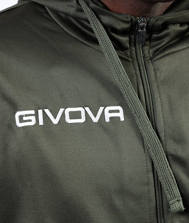 TUTA KING IN POLARFLEECE (SORRENTO) VERDE MILITARE/NERO