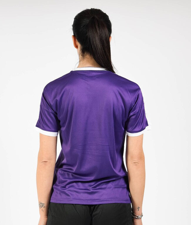 SHIRT REVOLUTION INTERLOCK VIOLA/BIANCO