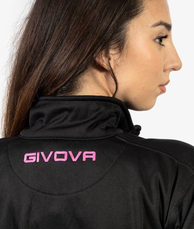 TUTA GIVOVA ONE FULL ZIP POLARFLEECE NERO/FUXIA