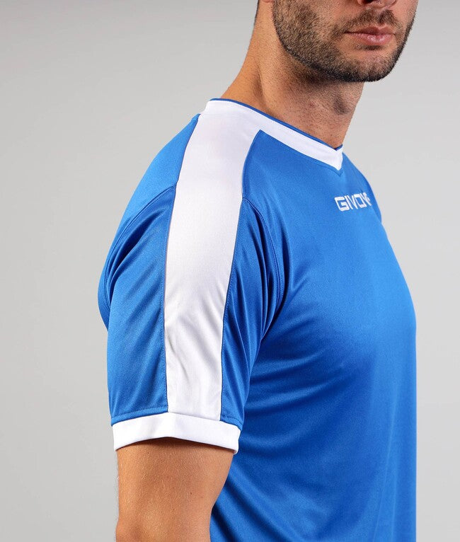 SHIRT REVOLUTION INTERLOCK AZZURRO/BIANCO
