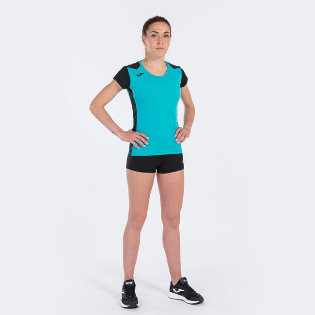 T-SHIRT RECORD II TURQUOISE