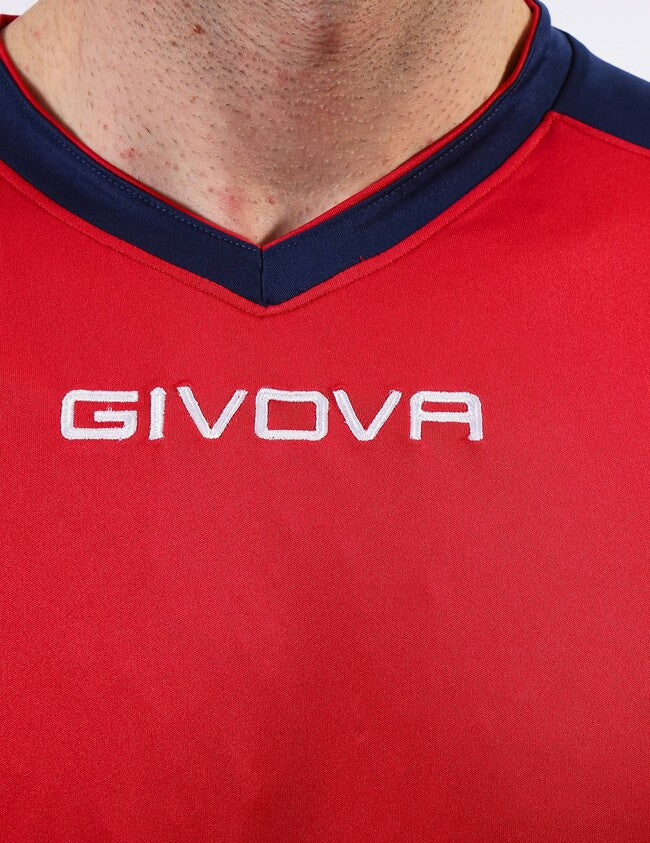SHIRT REVOLUTION INTERLOCK ROSSO/BLU
