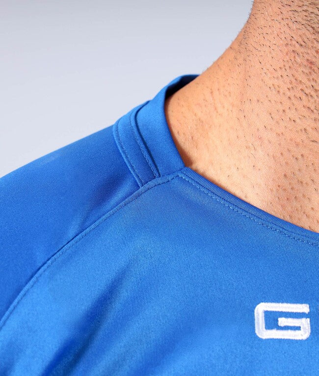SHIRT CAPO INTERLOCK AZZURRO